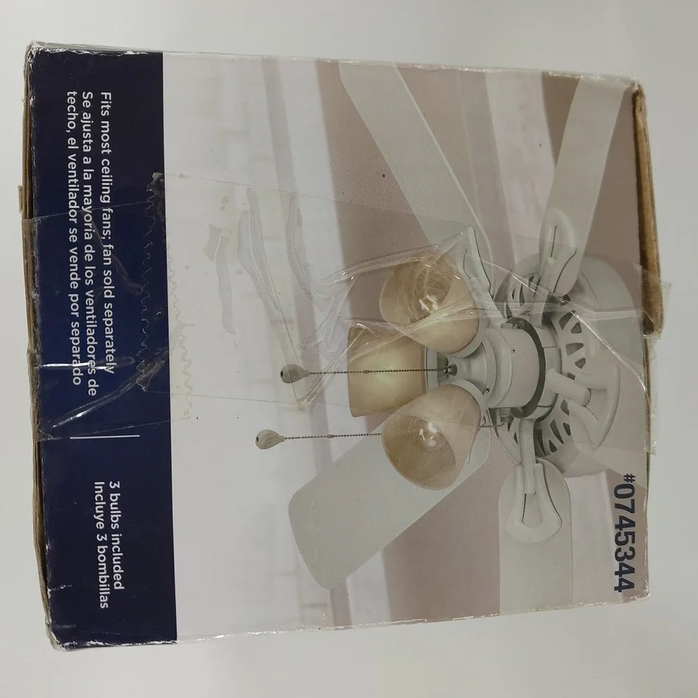 Harbor Breeze Ceiling Fan Light Kit LED White Alabaster 0745344